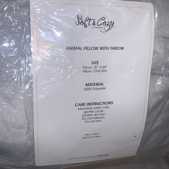 *0322 Soft & Cozy Kitten Pillow with Throw - Picture 4 of 10